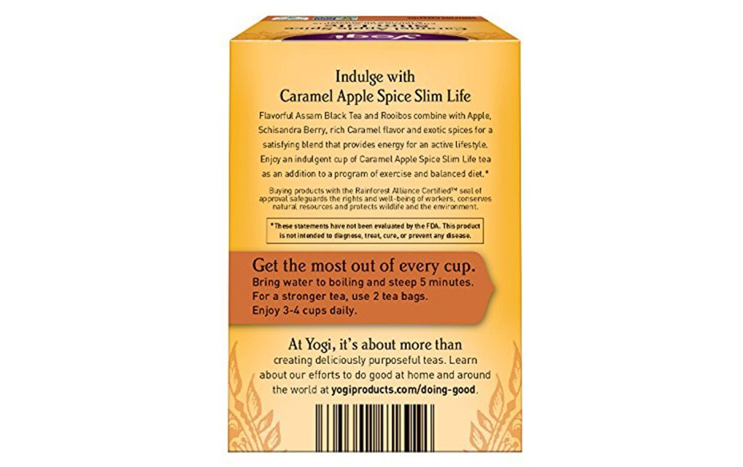 Yogi Caramel Apple Spice Tea - Slim Life   Box  16 pcs